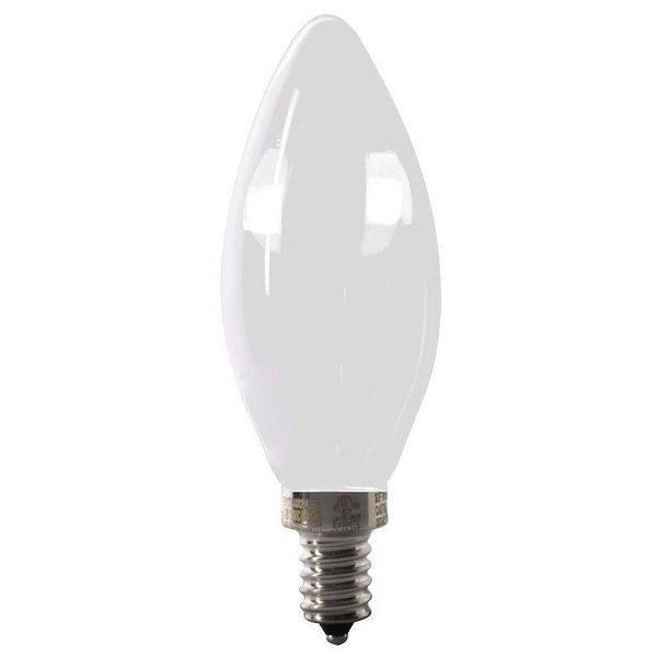 Feit Electric BPCTF60927CAFIL2 LED Bulb, Decorative, B10 Lamp, 60 W Equivalent, E12 Lamp Base, Dimmable BPCTF60927CAFIL/2